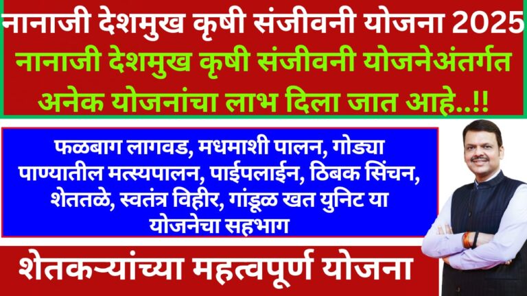 Nanaji Deshmukh krushi sanjivani yojana 2025